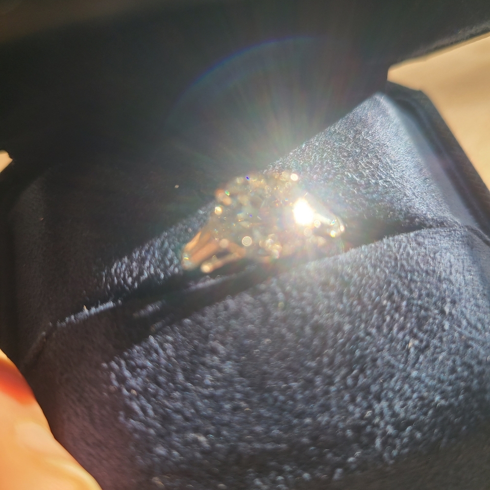 HW Style 3.5 Ct Diamond Platinum Engagement Ring with Tapered Baguette sides - Picture 10 of 12